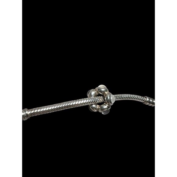 Authentic Pandora white stone cabochon sterling‎ 925 silver charm - Picture 2 of 4